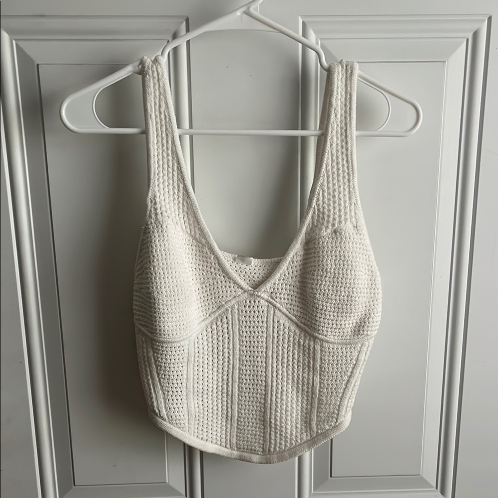 Alo Yoga Open Knit Corset Tank